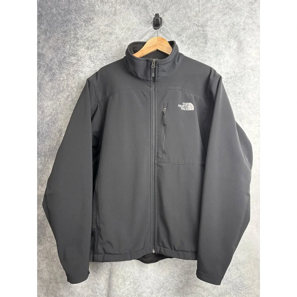 The North Face Men's Amvy T183 Black Apex Jacket Coat Full Zip Size‎ Large
